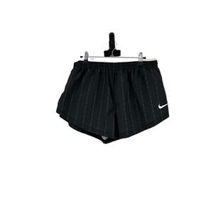 Nike Shorts Womens Large Dri-Fit Tempo Luxe Icon Clash Running Black White